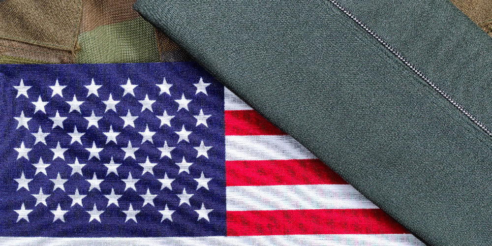 veterans appreciation VA Loans veterans appreciation VA Loans USA Flag with folded uniform