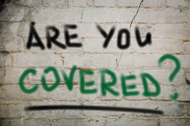 homeowner-insurance picture of a brick wall saying -are-you-coverd?