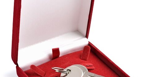 keys in red gift box Gifts for down payment keys in red gift box