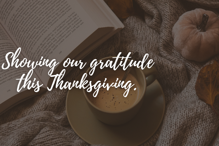 showing gratitiude for Thanksgiving