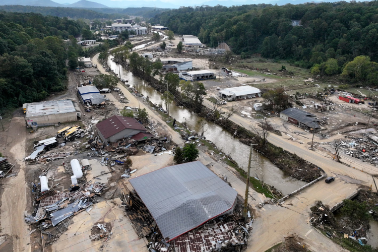 West Asheville damage from Helene West Asheville damage from Helene