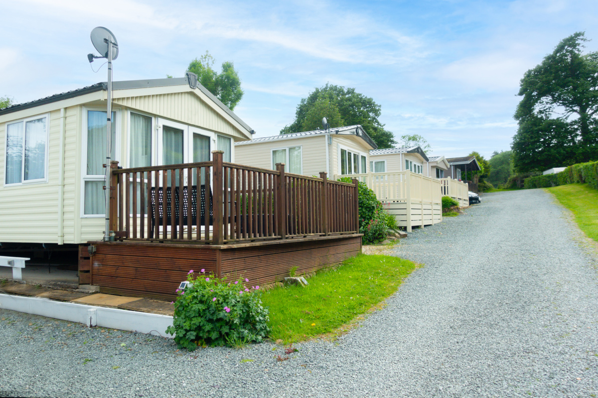 Group of manufactured homes